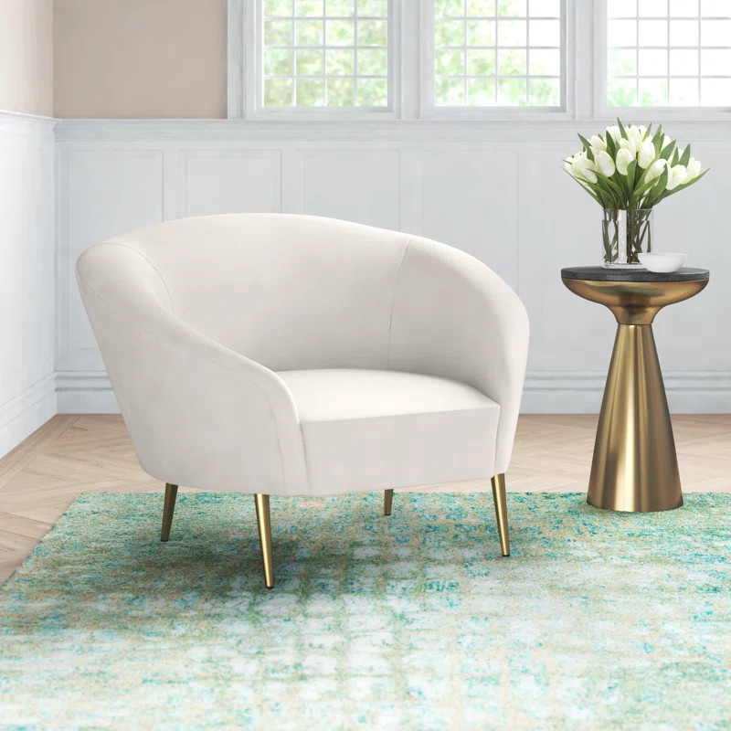 Shurtz Velvet Barrel Chair | Wayfair North America
