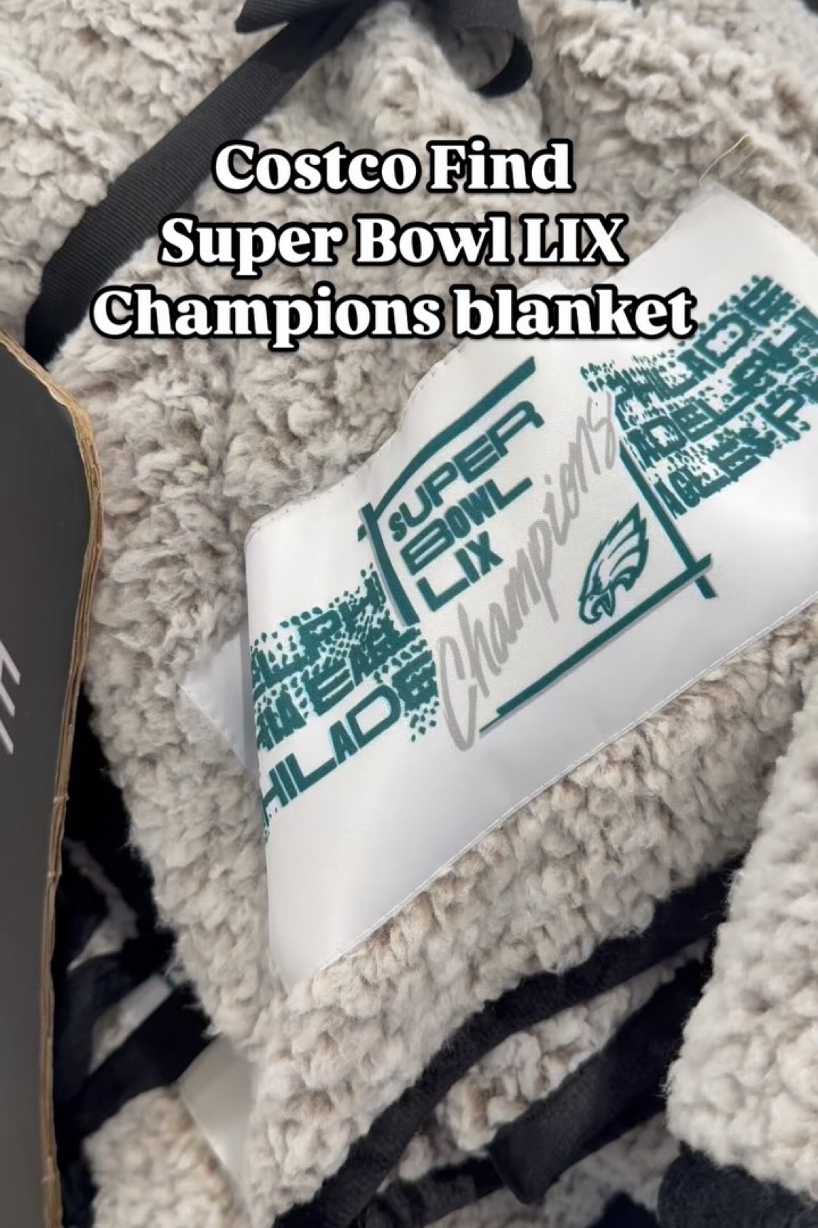Eagles fans, this one’s for you! 🦅🏆 Snag this Super Bowl LIX Champions fleece blanket at Costco for just $29.99! Super soft, comes with a lifetime warranty, and perfect for repping the Birds all year long. 💚🖤

I found this at the King of Prussia location on 2/17—get yours while supplies last! @costco @philadelphiaeagles 

Follow @shopclubcostco for more epic Costco finds! 🛒🔥 #GoBirds #EaglesNation #CostcoFinds