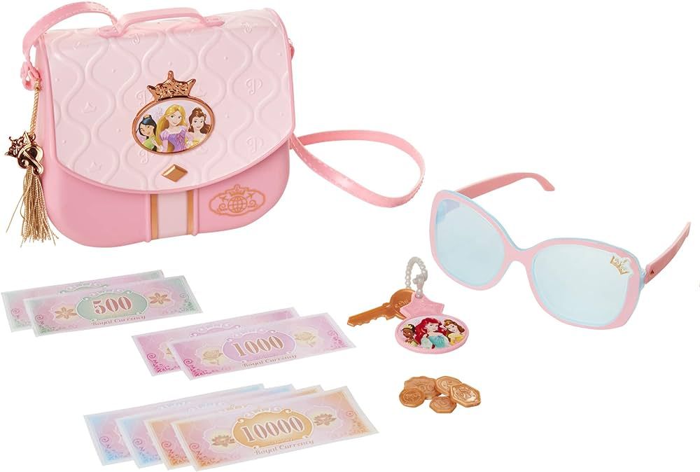 Disney Princess Style Collection World Traveler Purse Set Bag with Strap, Sunglasses, Key with Ch... | Amazon (US)