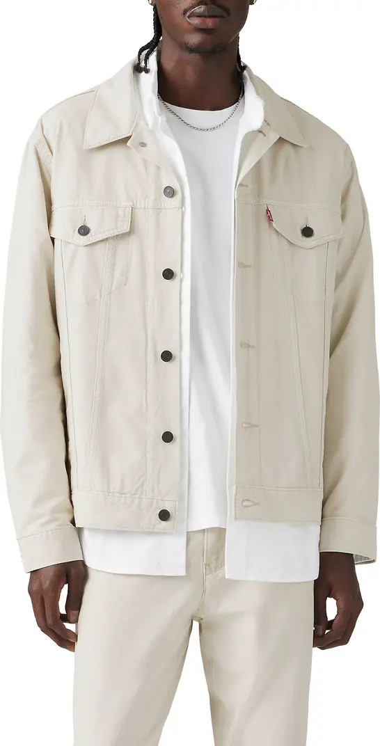 Levi's® Relaxed Fit Cotton & Linen Trucker Jacket | Nordstrom | Nordstrom