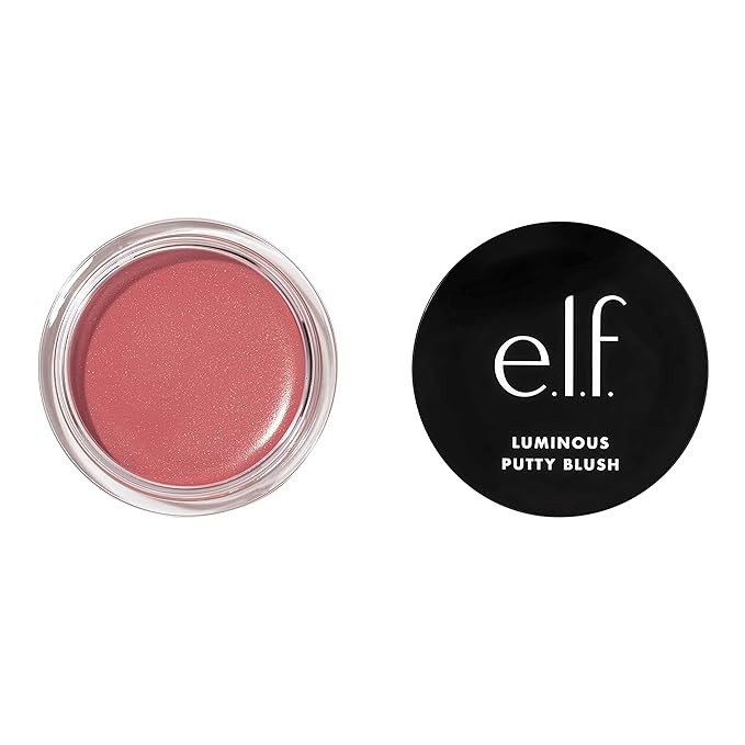 e.l.f. Luminous Putty Blush, Putty-to-Powder, Buildable Blush With A Subtle Shimmer Finish, Highl... | Amazon (US)