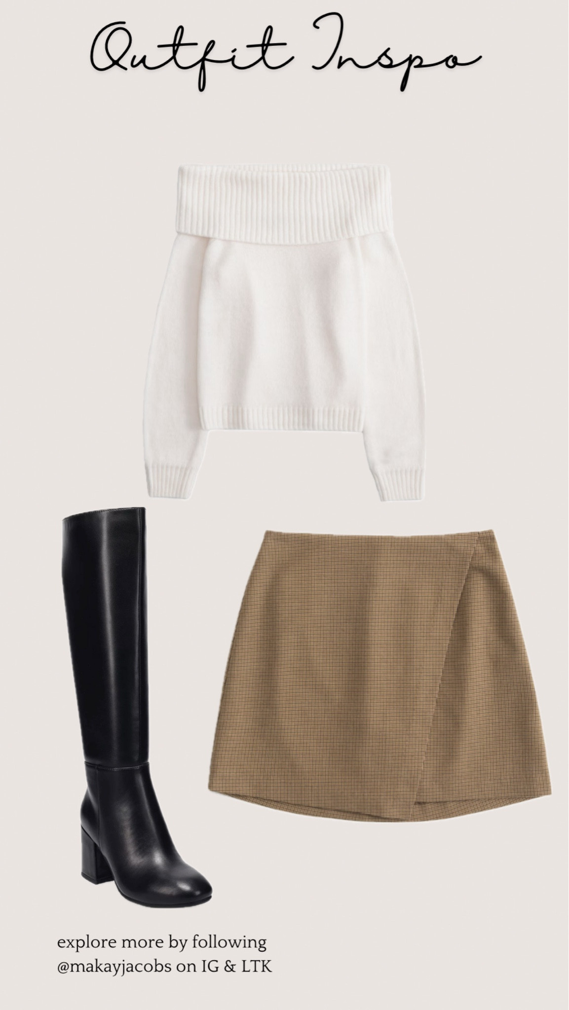 Whole outfit on sale for Cyber Monday! 

Trending | Outfits | Outfit Inspo | Winter | Neutrals | Holiday Party | Christmas Outfit | Family Pictures Outfit | Skort | Bodysuits | Knee High Boots | Leather | #LTKSaleAlert

#LTKU #LTKSeasonal #LTKCyberWeek

#LTKHoliday #LTKFindsUnder100 #LTKStyleTip

#LTKFindsUnder50 #LTKMidsize #LTKParties