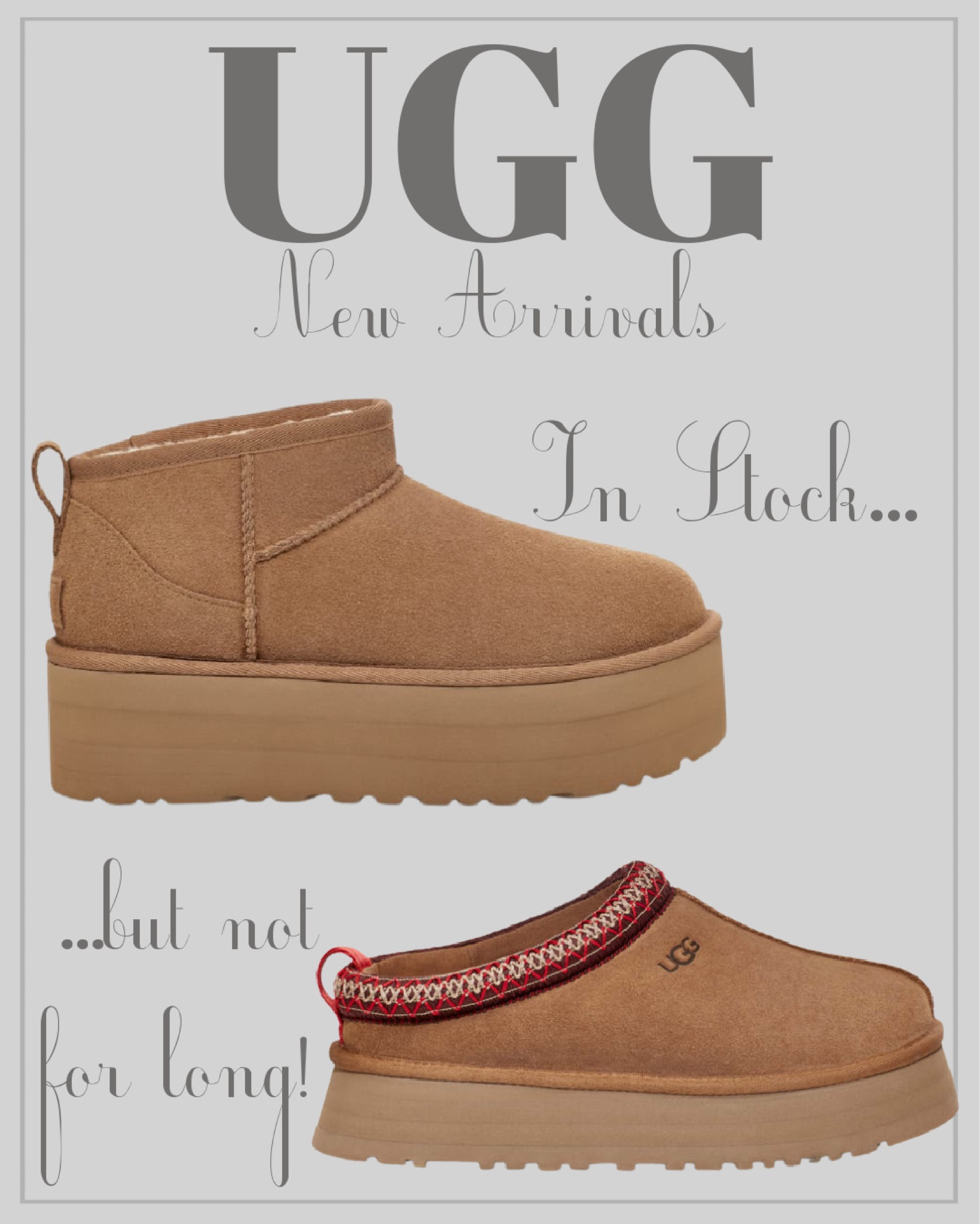 Ugg boots deals new arrivals