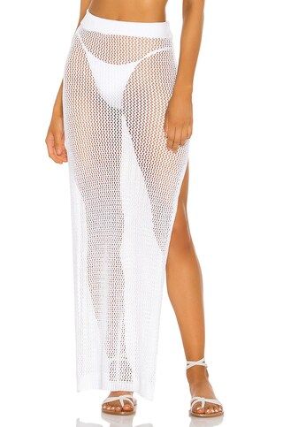superdown Yael Knit Maxi Skirt in White from Revolve.com | Revolve Clothing (Global)