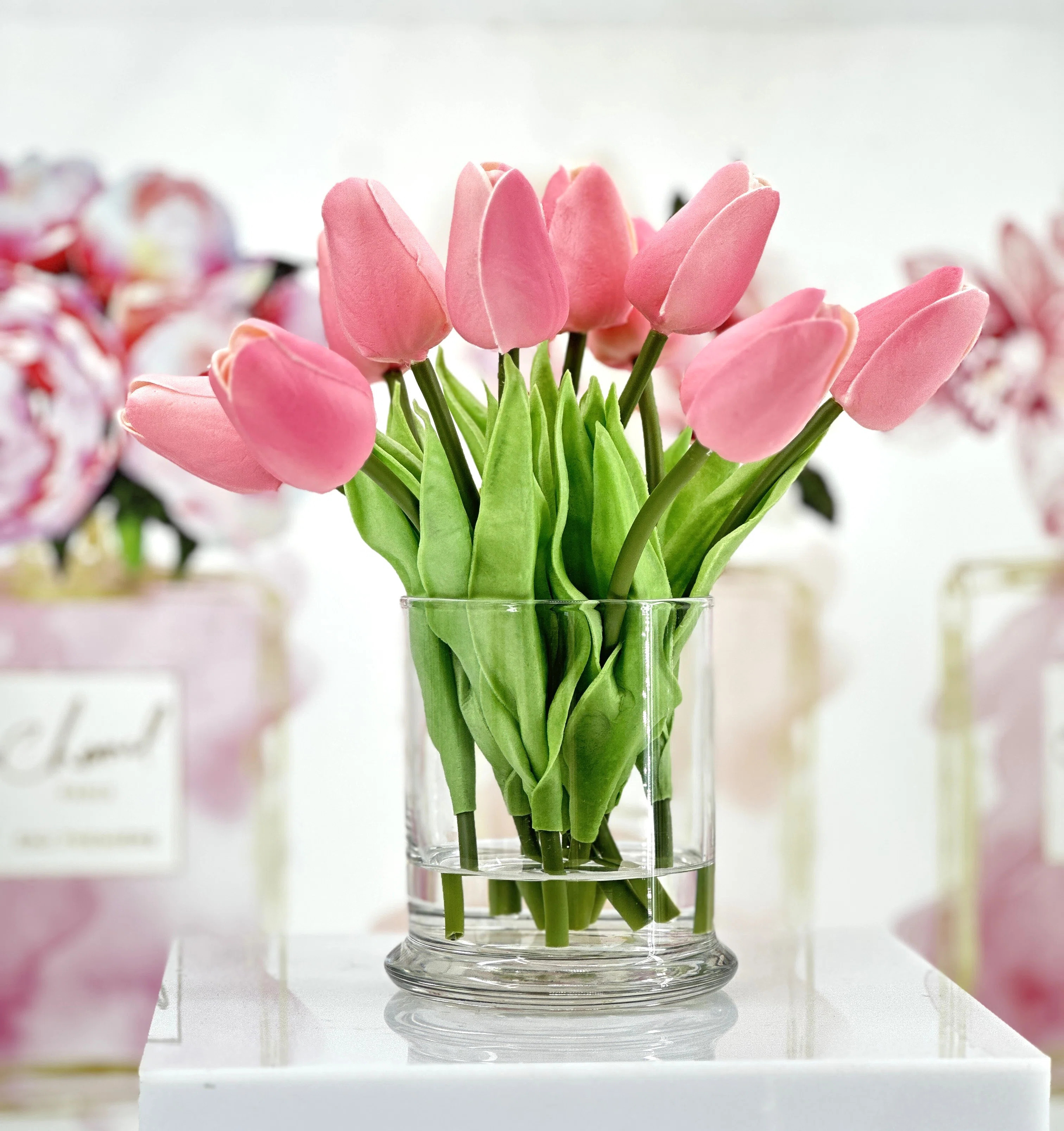 Primrue Small Head Faux Tulips In Vase, Small Size Centerpiece & Reviews | Wayfair | Wayfair North America