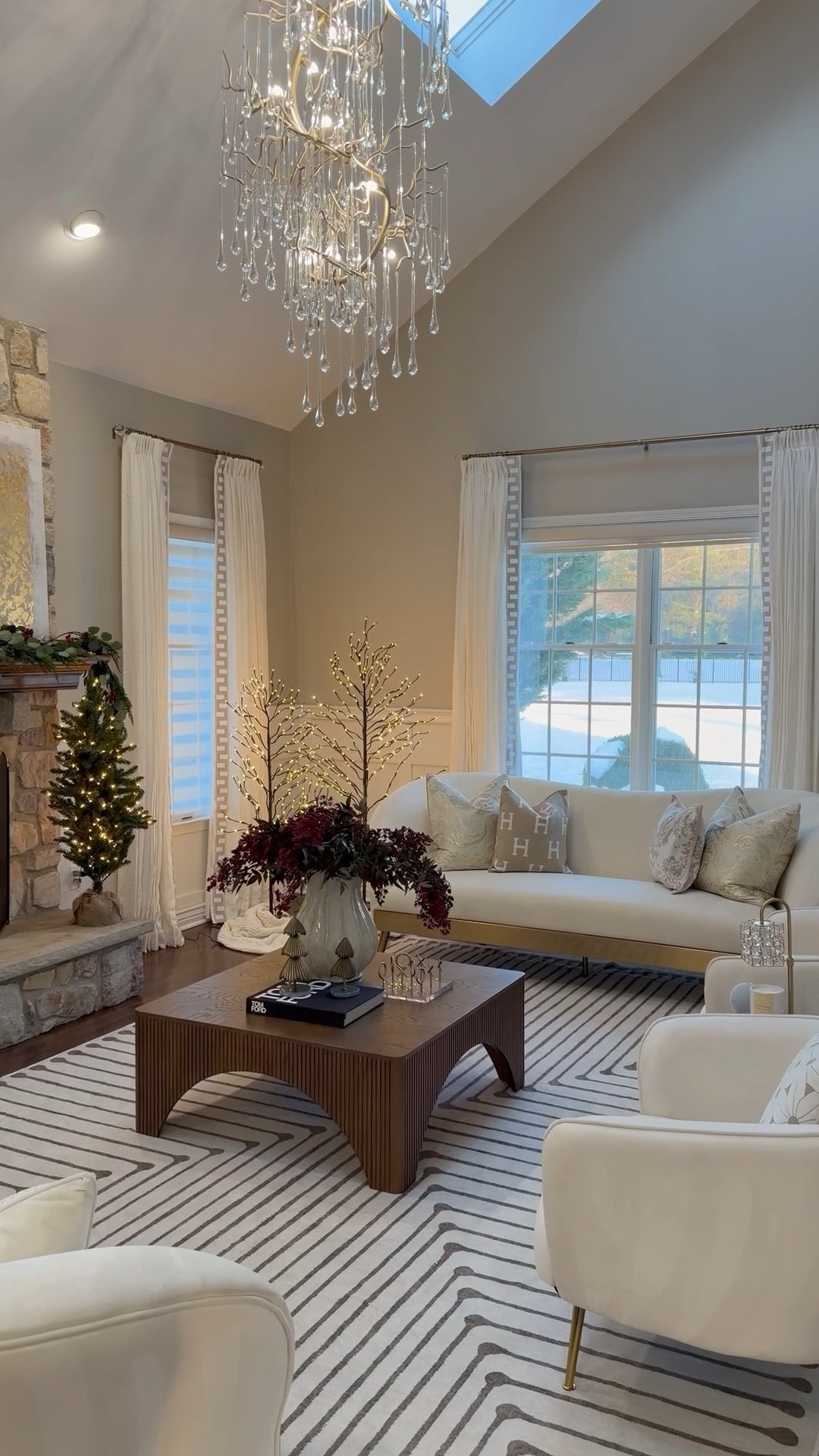Living all the twinkling lights - these set of 3 trees are on sale! Neutral living room  with Christmas decor,  @wayfair @amazonhome

#LTKHoliday #LTKSaleAlert #LTKHome