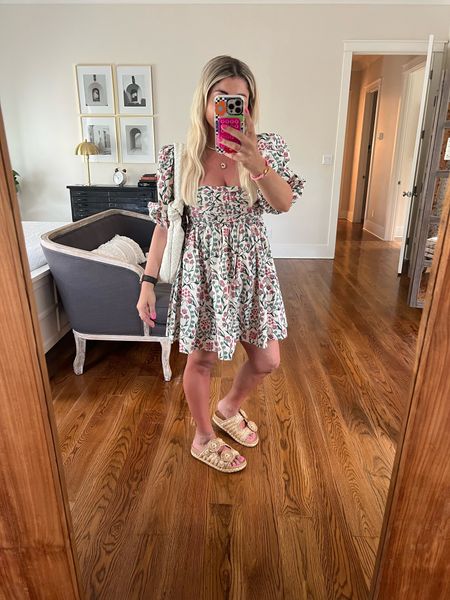 Summer outfit 
Dress xs
Sandals tts and feel like a cloud

#LTKShoeCrush #LTKFindsUnder100 #LTKItBag
