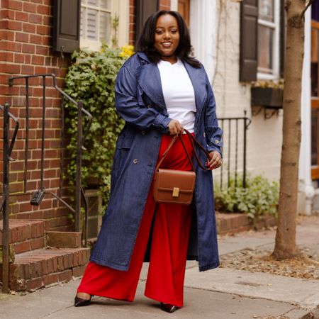 Spring Workwear Outfit - Plus Size Workwear 

Found these great lightweight trousers on Amazon wearing a size XXL and they fit perfectly! 

Paired with a casual white top and denim trench for a comfortable & chic outfit great for the office  

#LTKplussize #LTKmidsize #LTKstyletip