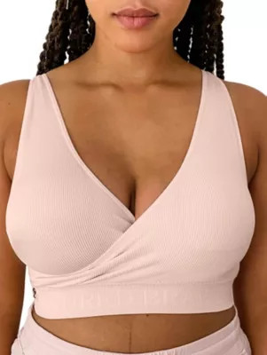 Kindred Bravely Women's Busty Sublime Adjustable Crossover Nursing & Lounge Bra, Pink, Large | Belk