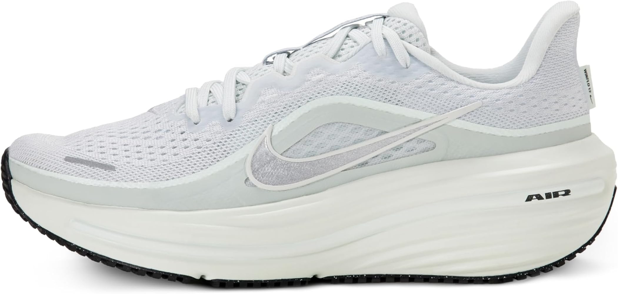 Amazon.com | Nike Women's Air Winflo 12, Off White/Metallic Silver-Barely Green, 9 | Road Running | Amazon (US)