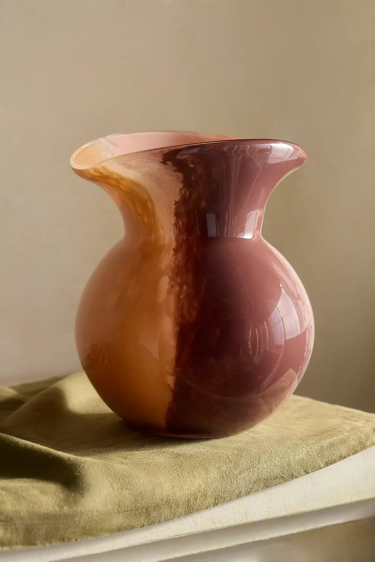Flared Swirl Glass Vase | Terrain