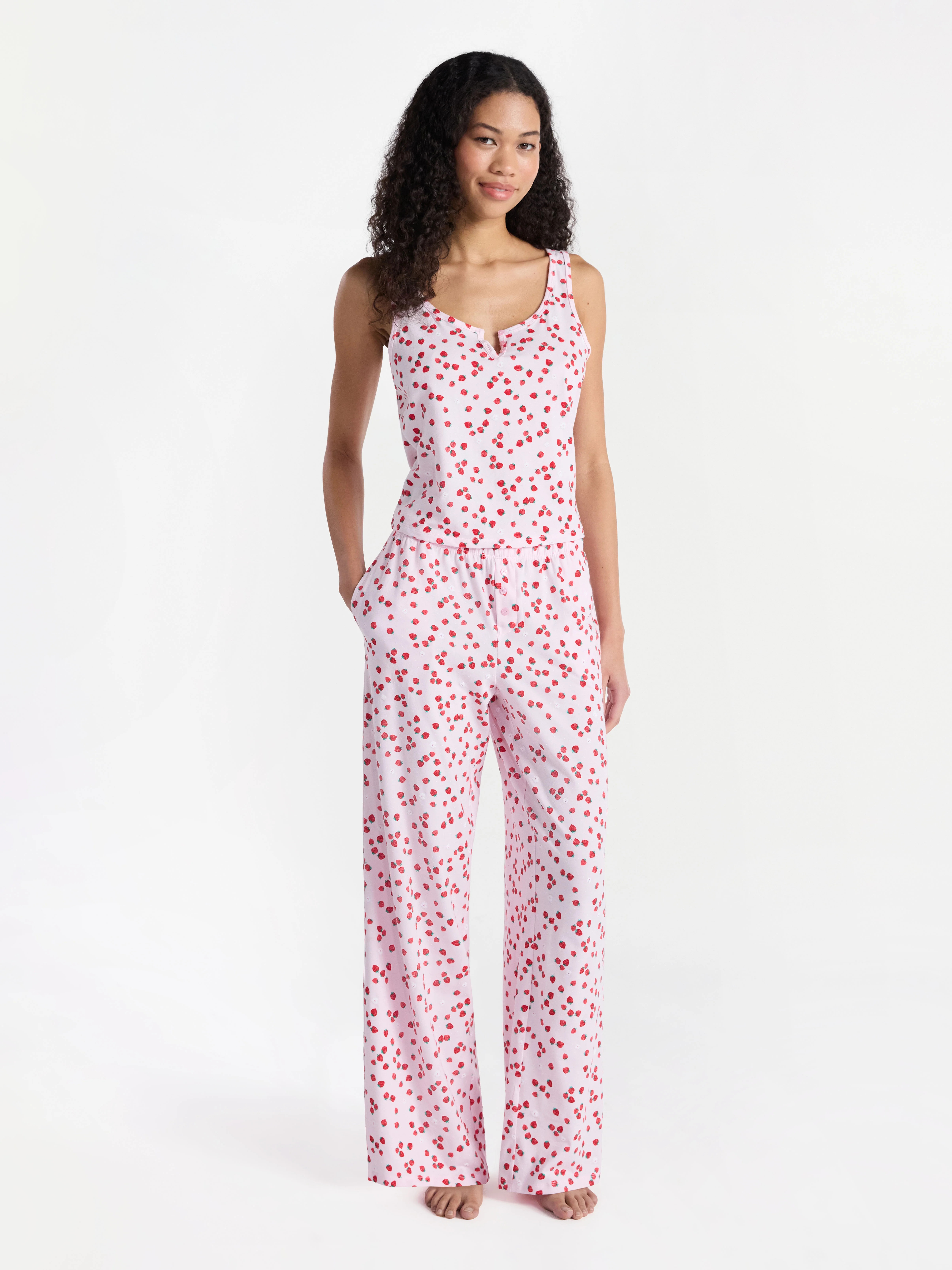 No Boundaries Sleepwear Brami and Pants Set, 2-Piece Women’s | Walmart (US)