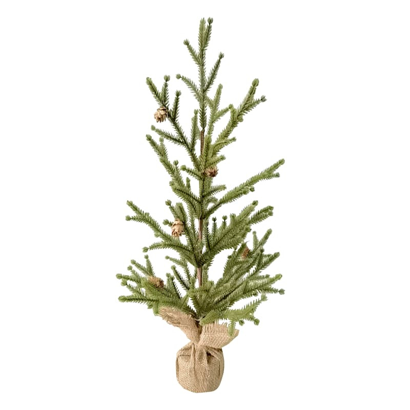 Pine Tree with Burlap Base, 24" | At Home