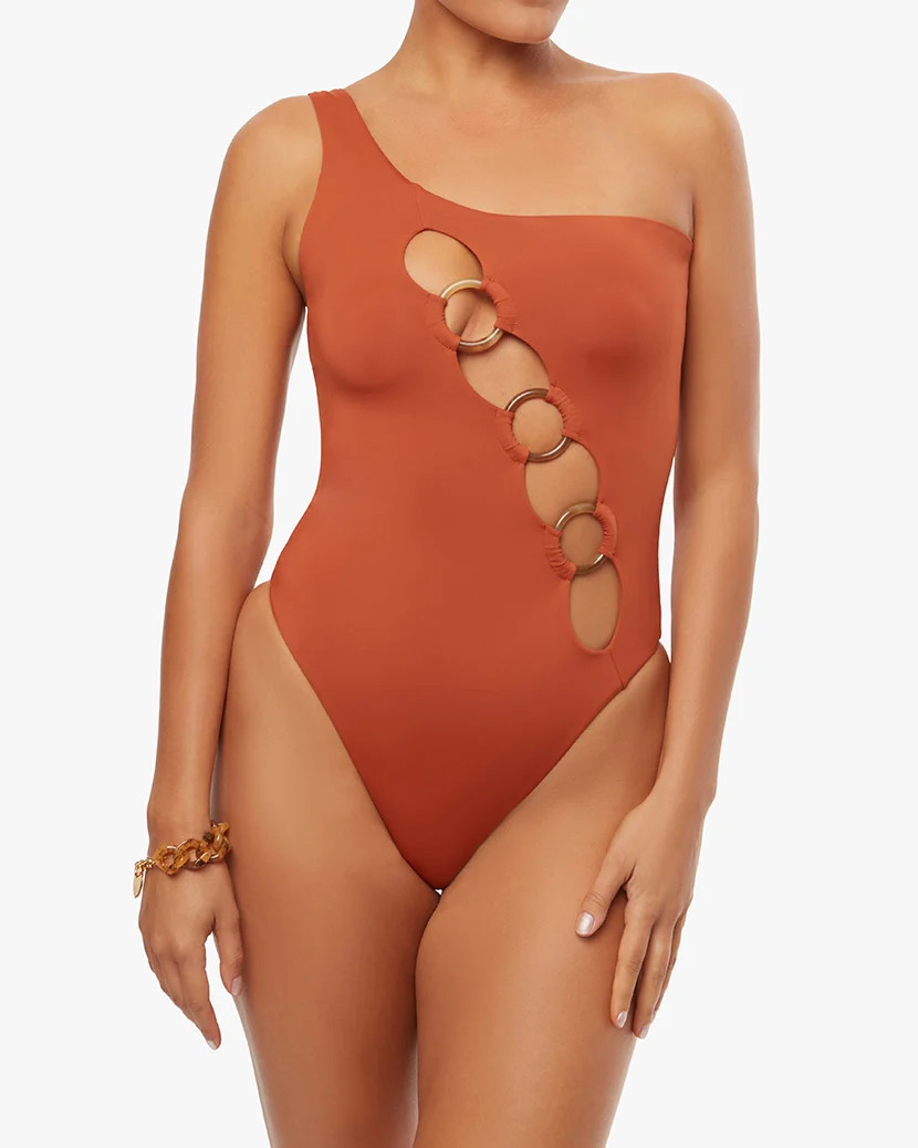 One Shoulder O-Ring One Piece | We Wore What