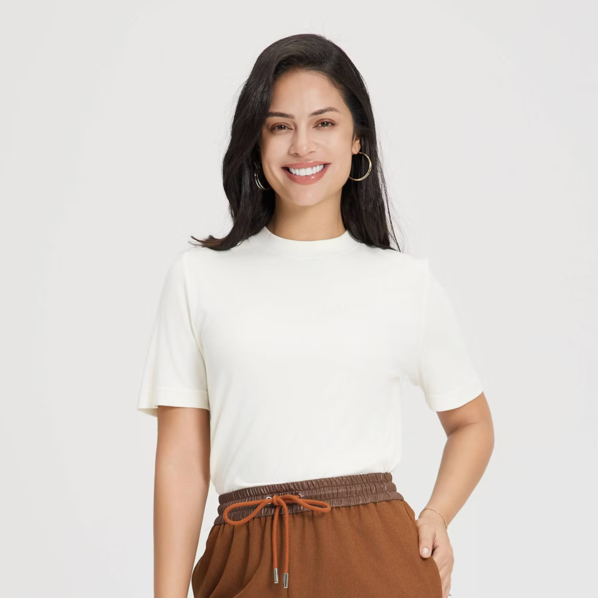 Women's Short Sleeve Wool-Blend T-Shirt - A New Day™ | Target