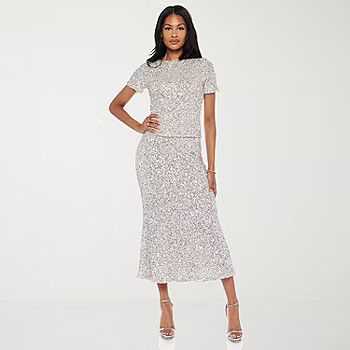 new!Premier Amour Womens Mid Rise Stretch Fabric Sequin Maxi Skirt | JCPenney