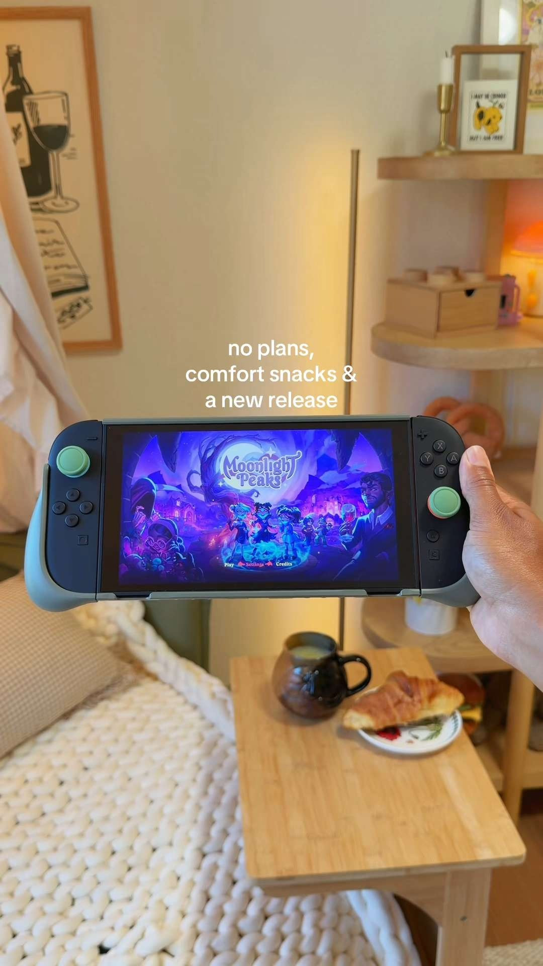 no better feeling🙂‍↕️ moonlight peaks is finally here tho!!!🌙🔮 how are you liking it? the dialogue is cracking me UP already loll #nintendo #switch #moonlightpeaks #gaming #cozy #cozygaming 

 #LTKdayinmylife #LTKHome