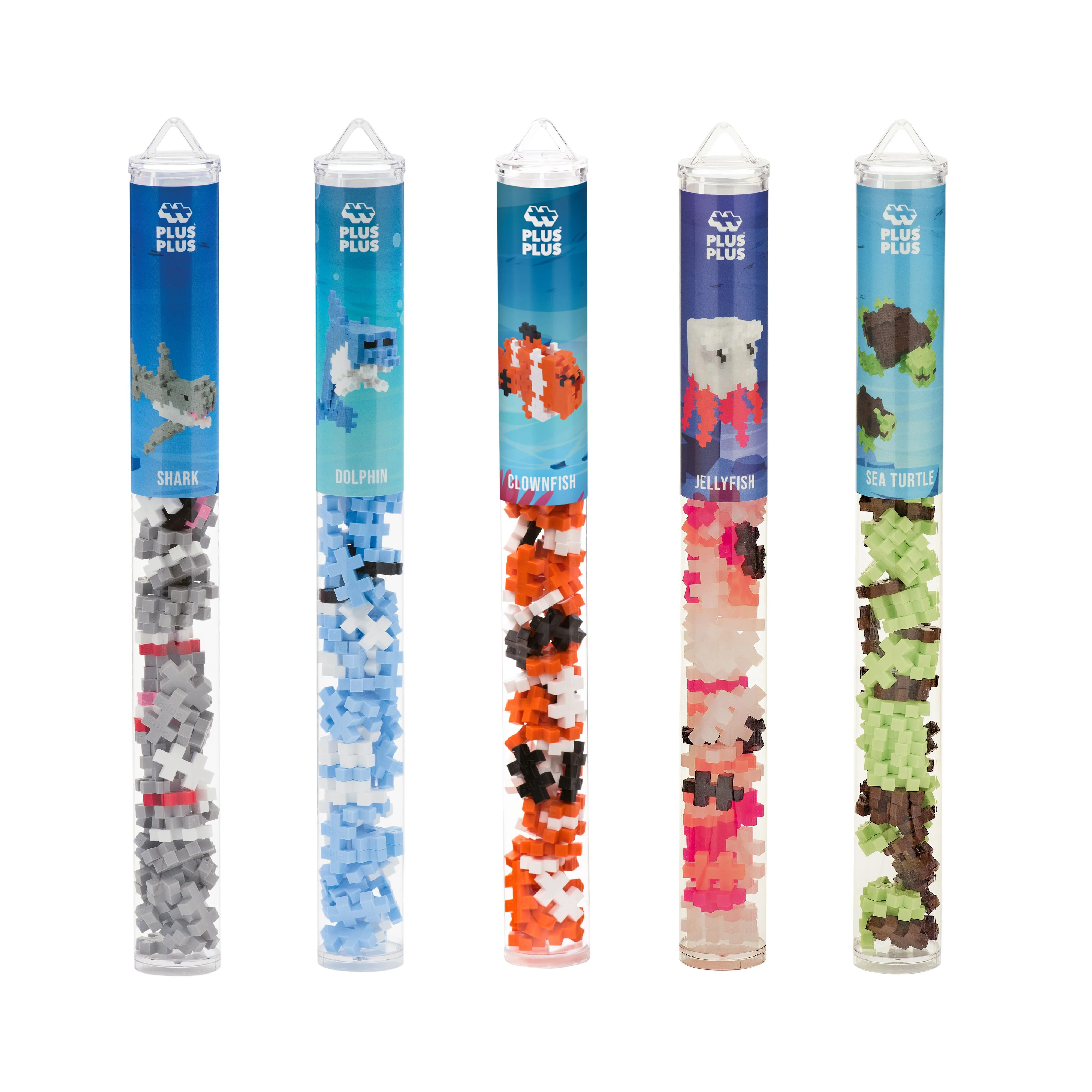 Plus Plus - Instructed Play STEM Building Block Set- Ocean 5 Piece Playset Bundle | Walmart (US)