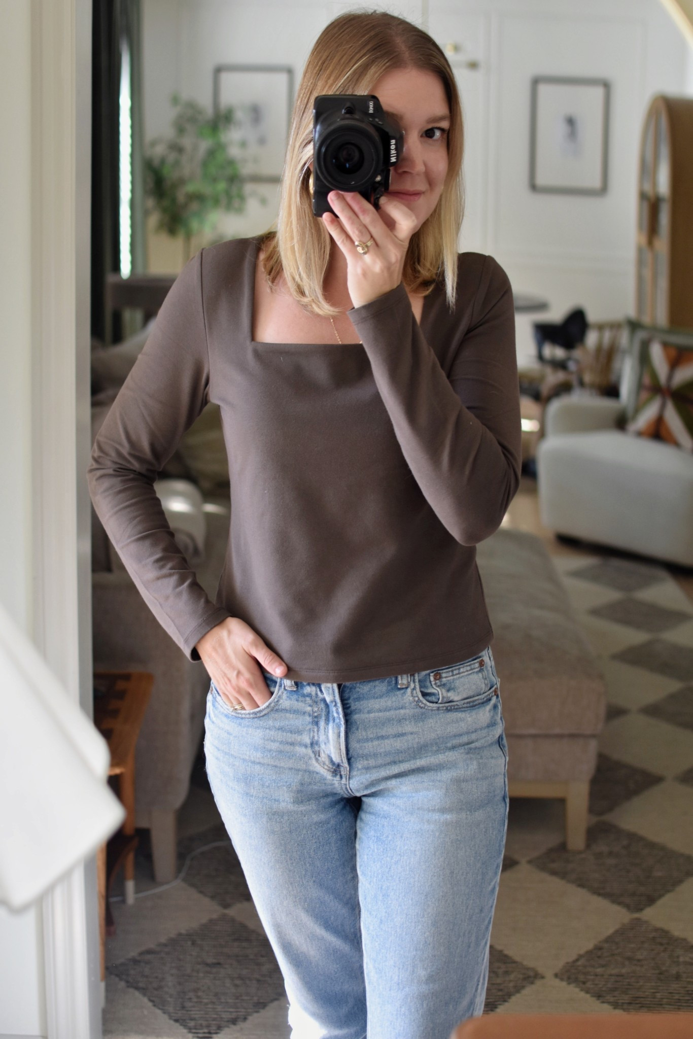 I’m always surprised by the clothes at Sam’s Club. This Express top is less than $15 and comes in four colors! I’m wearing a medium in brown. The perfect amount of stretch and hits right at the waist. Love it!

#LTKStyleTip #LTKSeasonal #LTKWorkwear