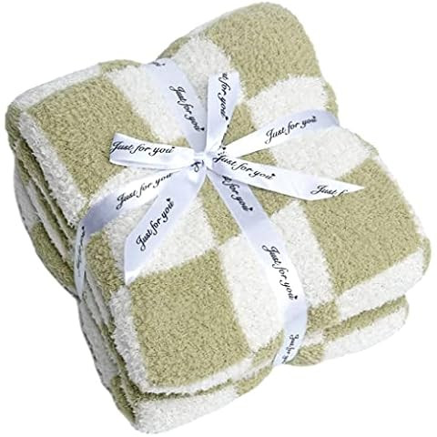 Throw Blanket with Checkerboard Plaid- Cozy Breathable All Seasons Soft Checkered Blanket Gingham... | Amazon (US)
