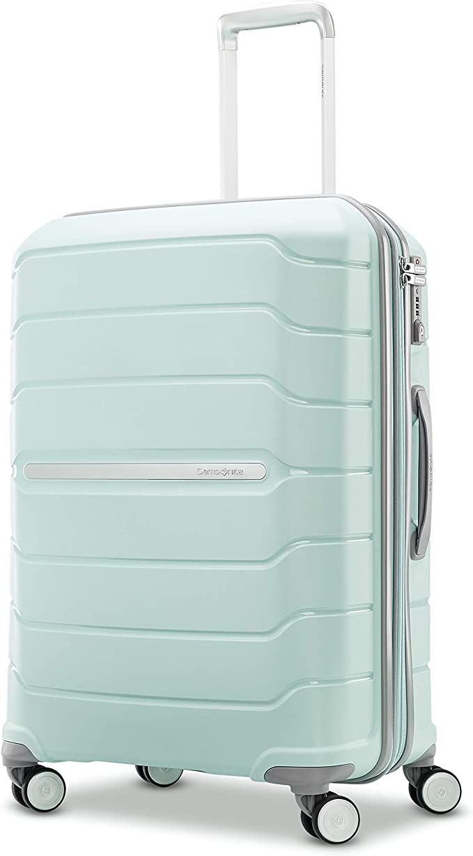 Samsonite Freeform Hardside Expandable with Double Spinner Wheels, Carry-On 21-Inch, Mint Green | Amazon (US)