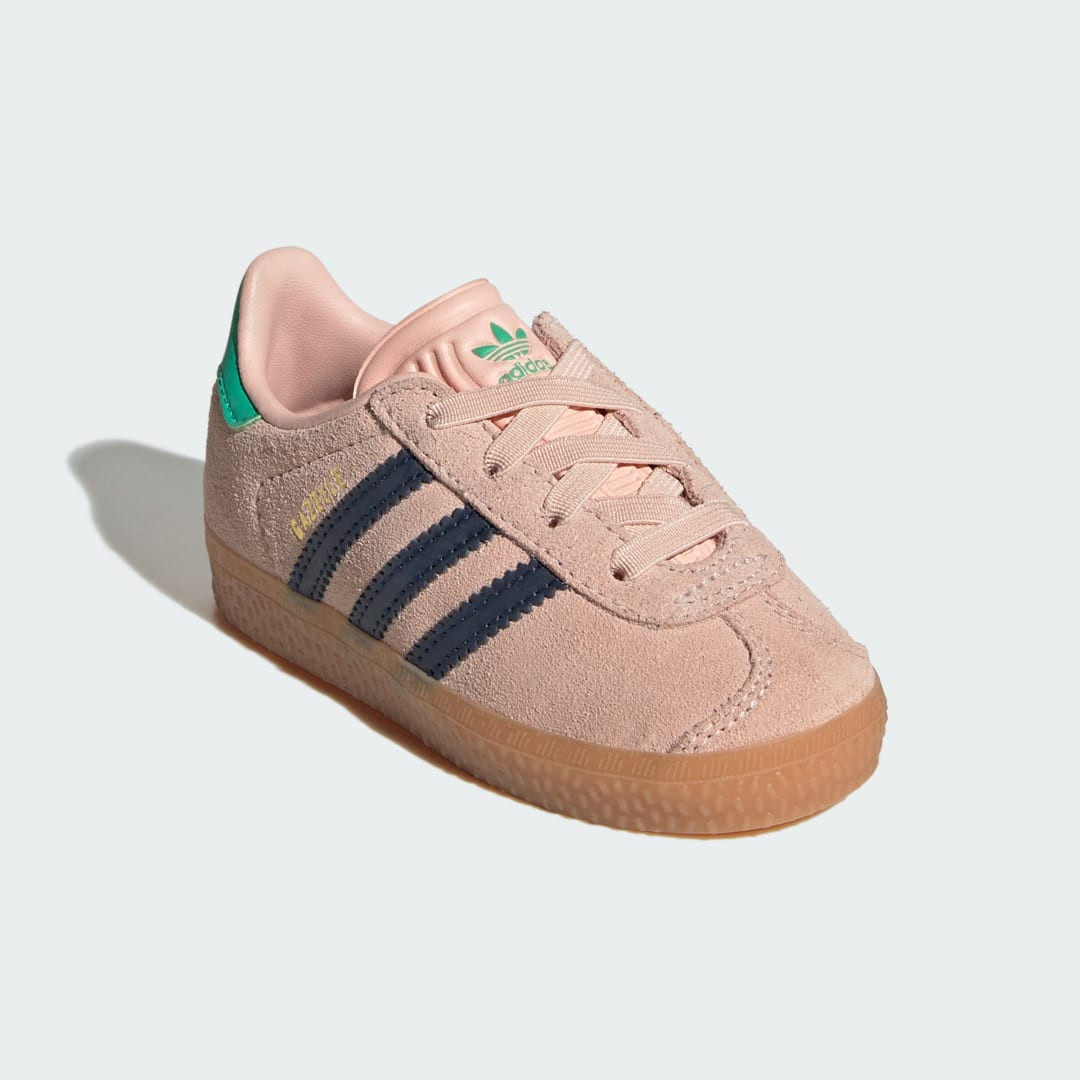adidas Gazelle Comfort Closure Elastic Laces Shoes Kids Blush Pink 5.5K - Originals Shoes | adidas (US)