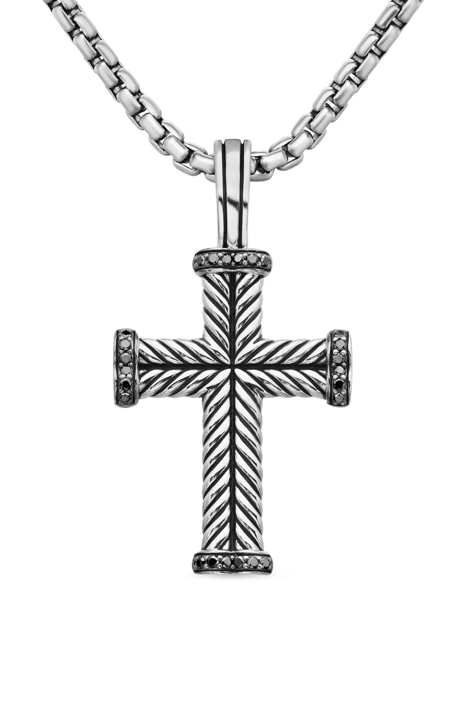 Men's Chevron Cross Pendant, 33.5mm | Nordstrom