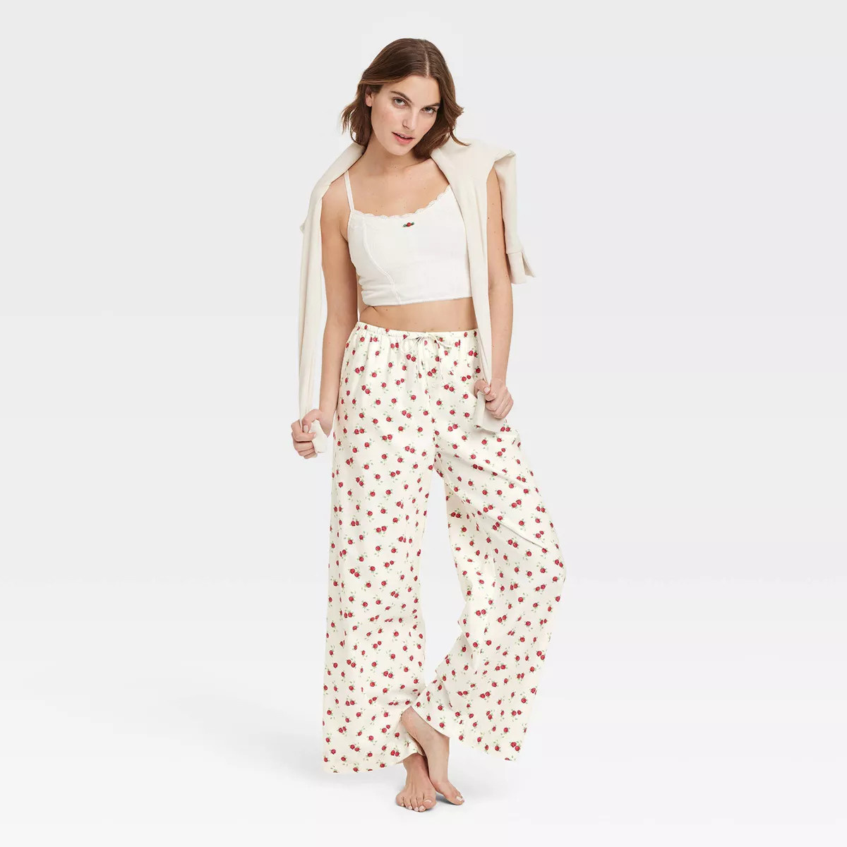 Women's Pajama Pants - Colsie™ Blue/Gingham M: 100% Cotton Flannel, Side Pocket, Front Drawstri... | Target