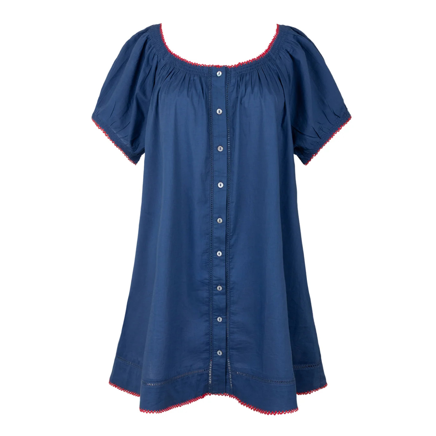 women's navy cotton coverup | Minnow