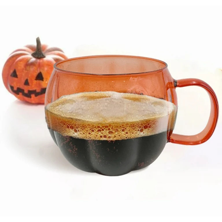 Way to Celebrate 21oz Orange Pumpkin Glass Mug | Walmart (US)