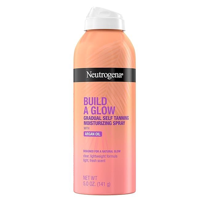 Neutrogena Build-A-Glow Gradual Self-Tanning Moisturizing Spray, with Argan Oil, Designed for Nat... | Amazon (US)