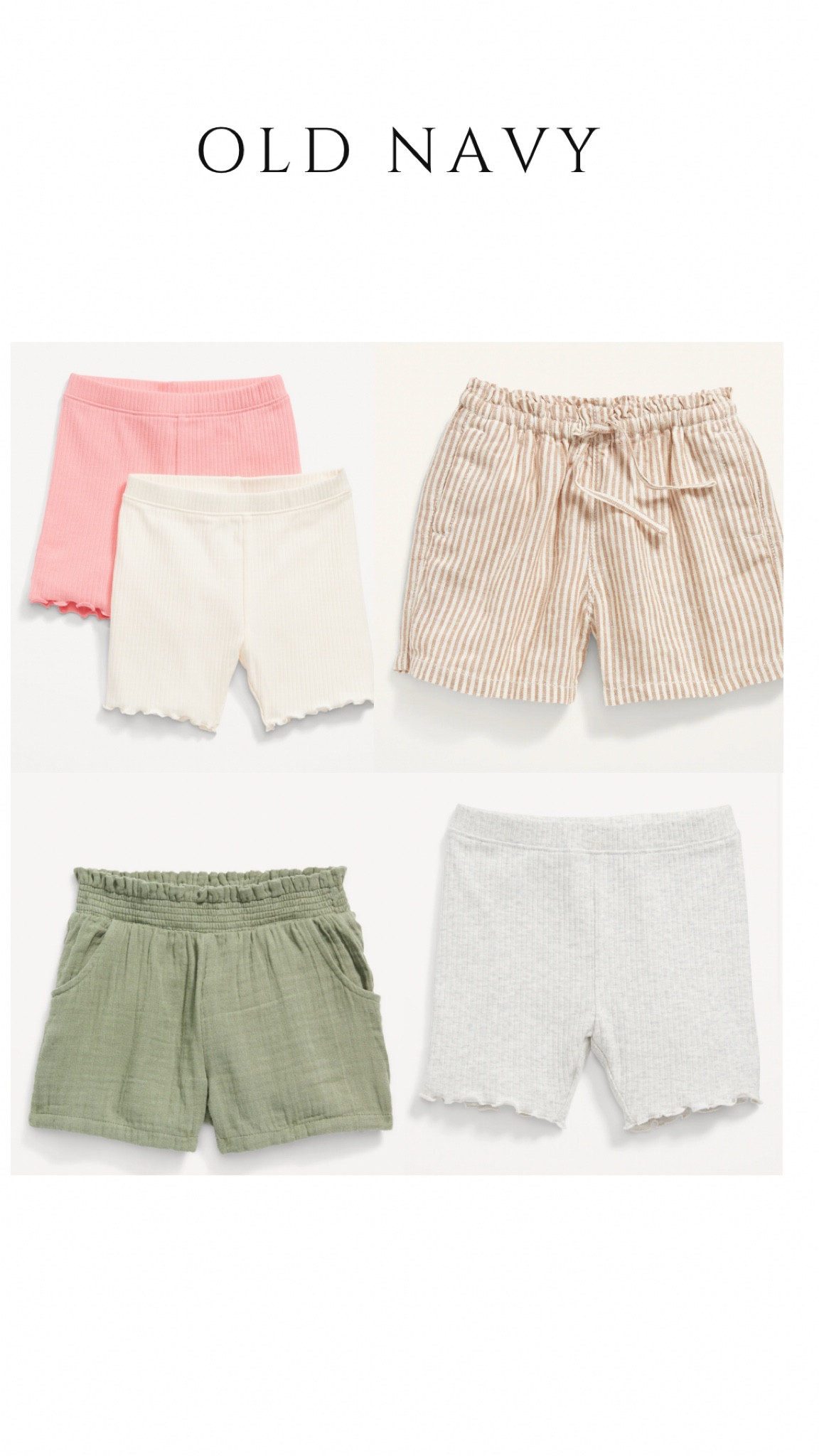 Toddler girl summer spring shorts neutral 

#LTKSeasonal #LTKkids #LTKSale