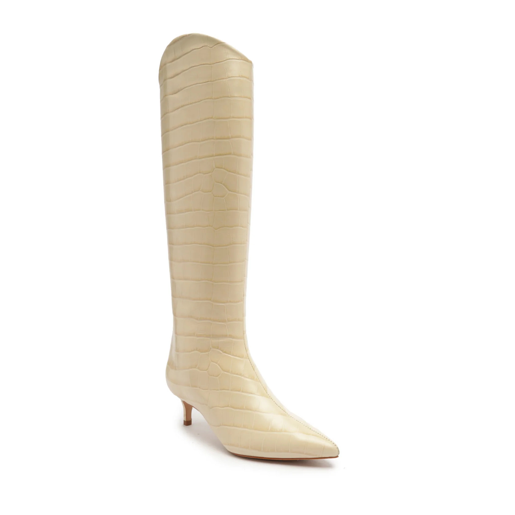 Maryana Lo Crocodile-Embossed Leather Boot | Schutz Shoes (US)