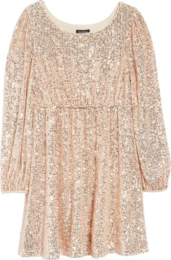 Zunie Kids' Long Sleeve Sequin Dress | Nordstrom | Nordstrom