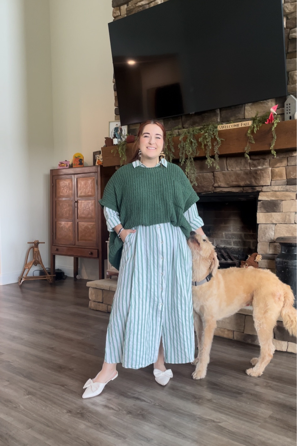 I’m wearing a size medium in the dress!

#LTKFindsUnder50 #LTKMidsize #LTKWorkwear