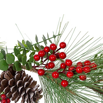 Northlight Berry Pine And Eucalyptus Unlit Christmas Indoor Garland | JCPenney