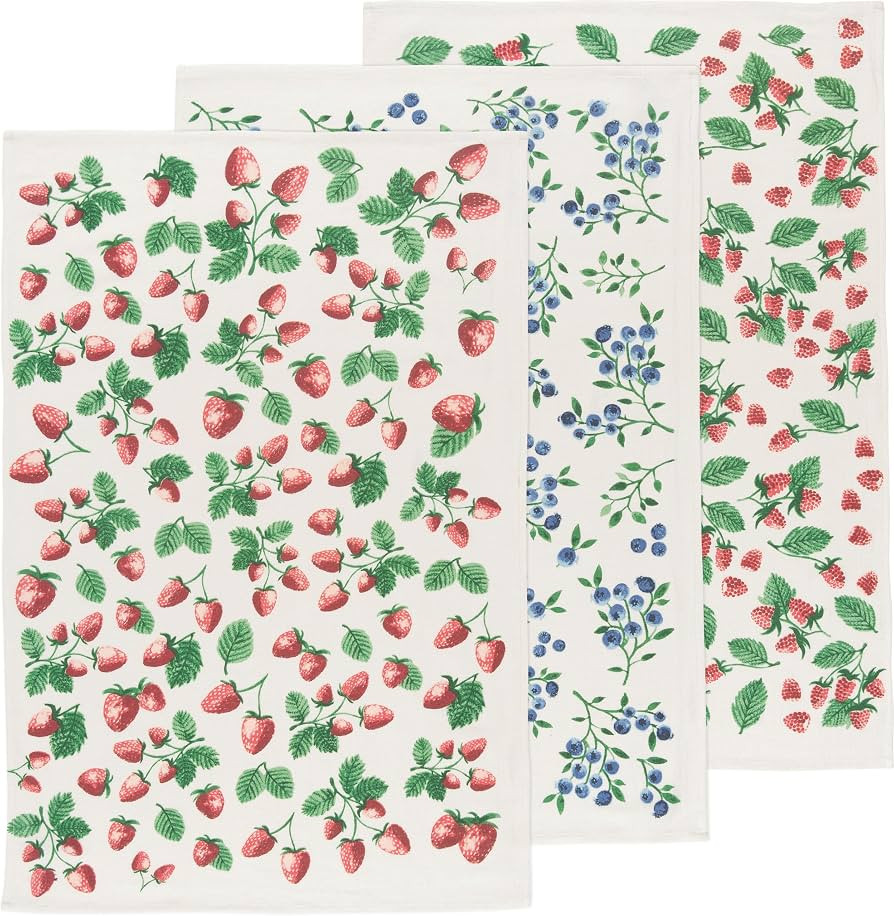 Berry Patch Floursack Towels (Set of 3) | Amazon (US)