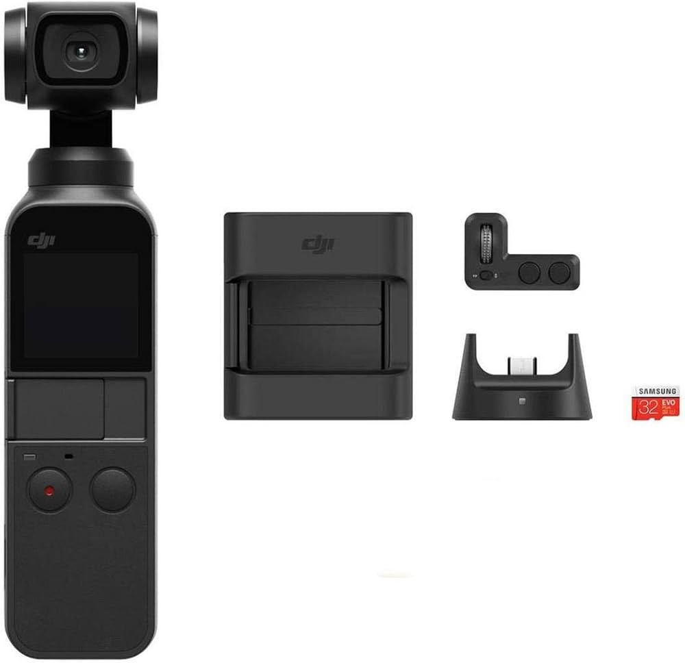 DJI Osmo Pocket Handheld 3 Axis Gimbal Stabilizer with integrated Camera, Attachable to Smartphon... | Amazon (US)