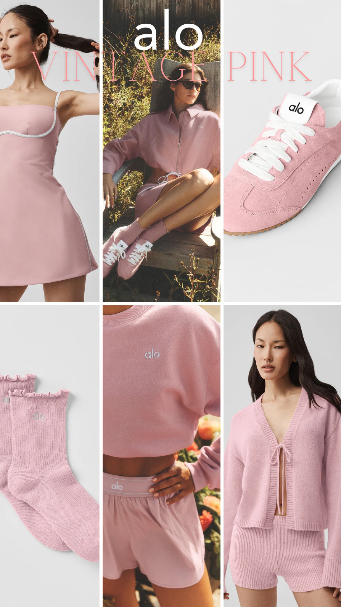 New Alo collection. Vintage pink. Perfect for spring! 

Cashmere
Alo sneakers
Ruffle socks
Athleisure
Yoga

#LTKootd #LTKSeasonal #LTKActive