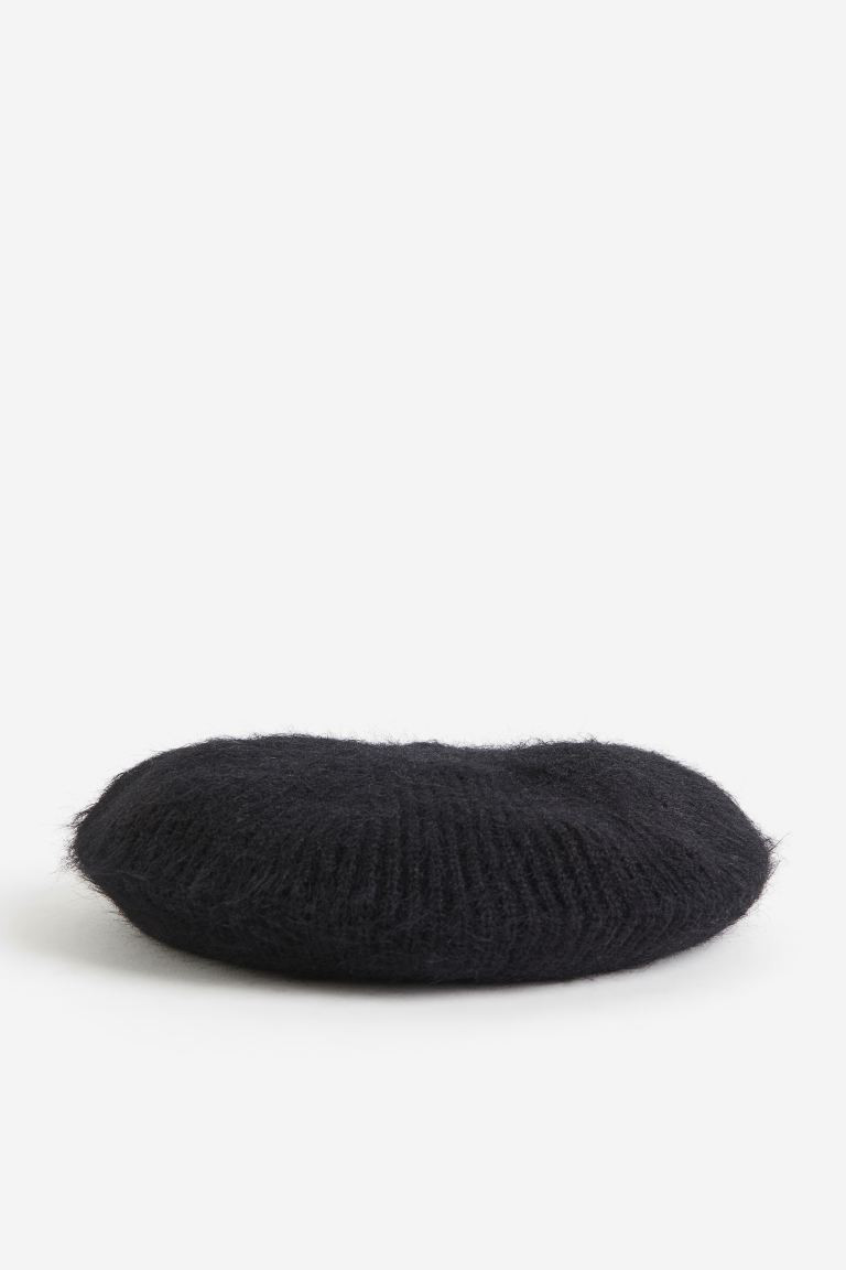 Knitted beret - Black - Ladies | H&M GB | H&M (UK, MY, IN, SG, PH, TW, HK)