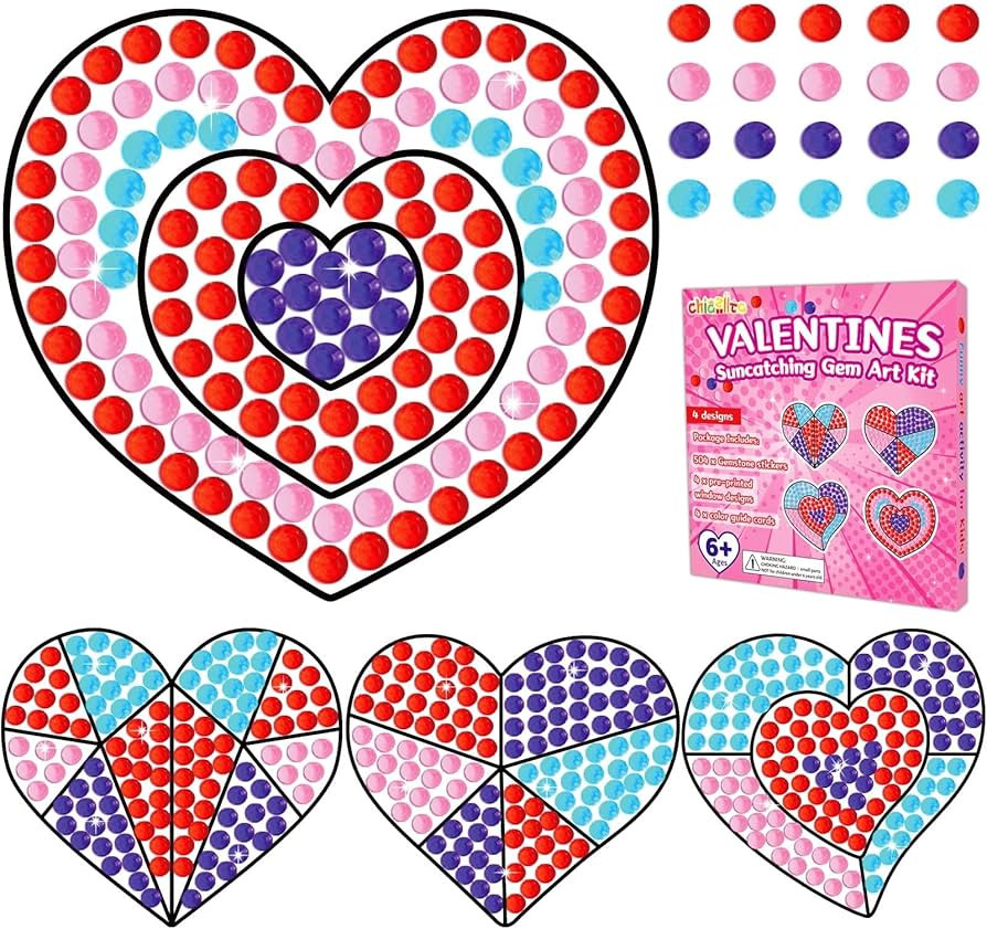 Valentines Day Gift for Kids, Valentine's Day Arts and Crafts, Art Crafts Kits for Children Teena... | Amazon (US)