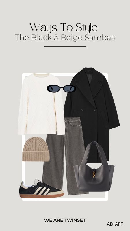 Ways to style the black and beige sambas 🖤🤍
Office outfit, workwear, winter style 

#LTKshoecrush #LTKSeasonal #LTKstyletip