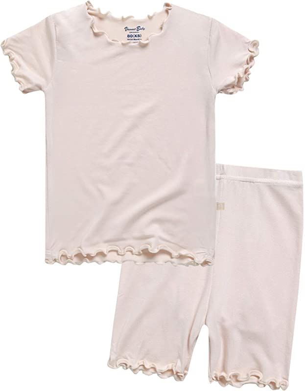 VAENAIT BABY Viscose 6M~12Y Toddler Kids Girls Boys Short Soft Shirring Cool Summer Pjs Sleepwear... | Amazon (US)