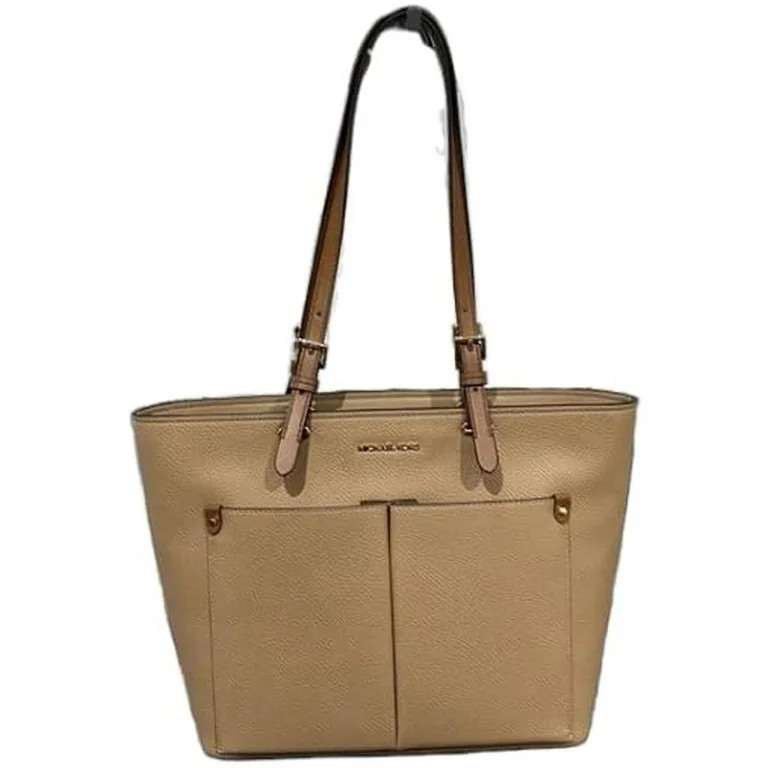 Michael Kors Jet Set Medium Logo Pocket Tote Bag (Camel Multi) - Walmart.com | Walmart (US)