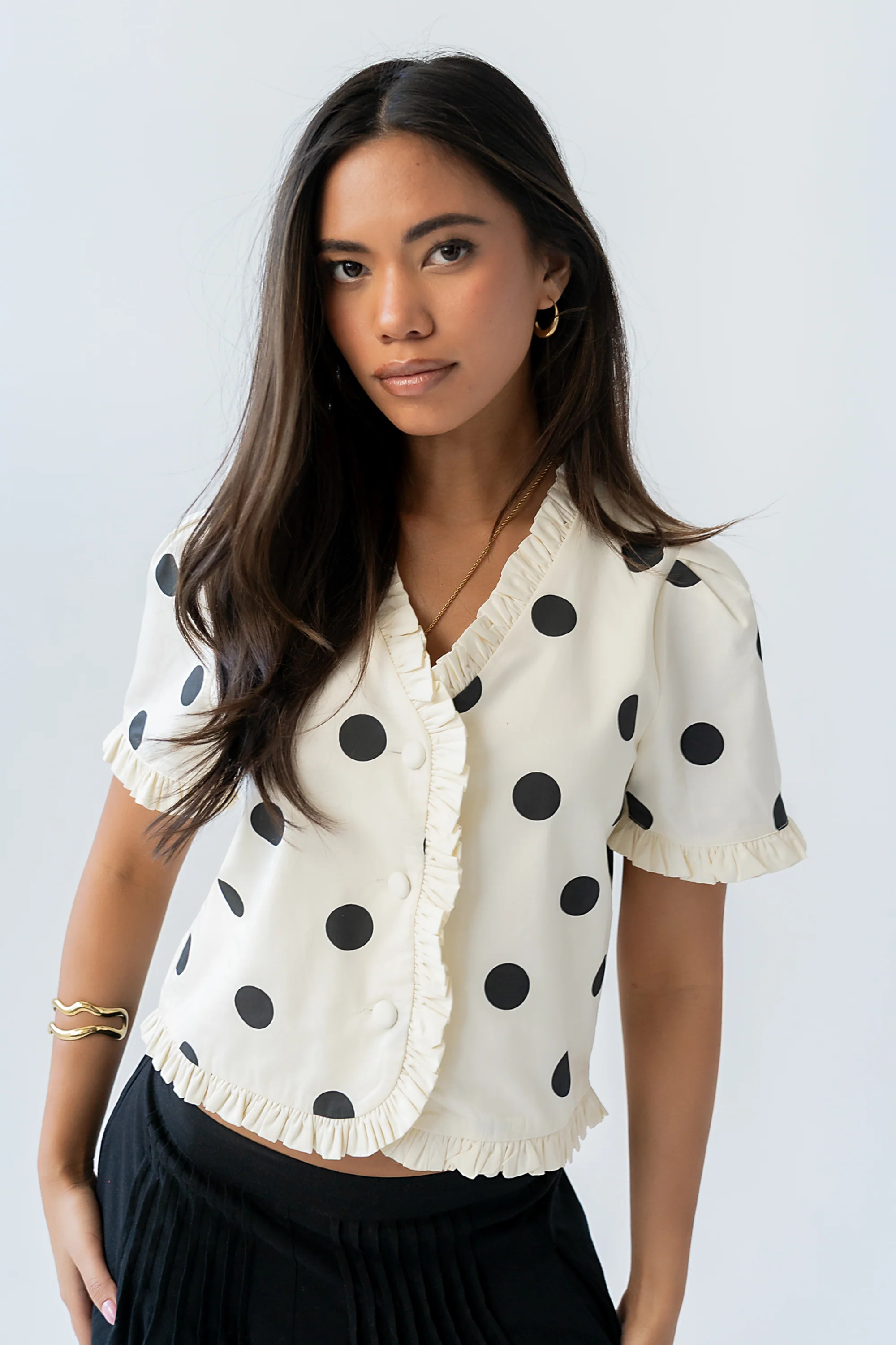 Tyla Polka Dot Blouse | Böhme US