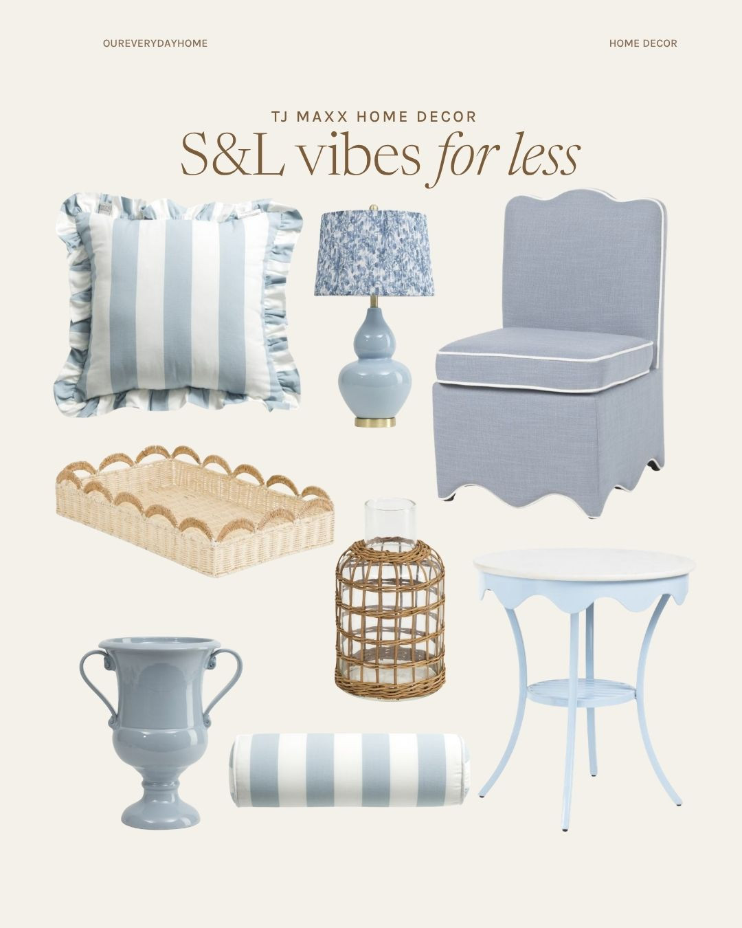 Spring S&L vibes for less at TJ Maxx!

spring home decor
serena and lily for less
affordable home decor finds
budget friendly 

 #LTKHome #LTKSaleAlert