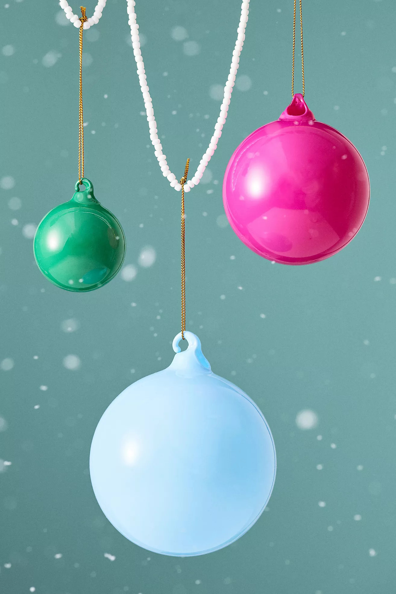 4" Shining Ball Ornaments, Set of 9 | Anthropologie (US)