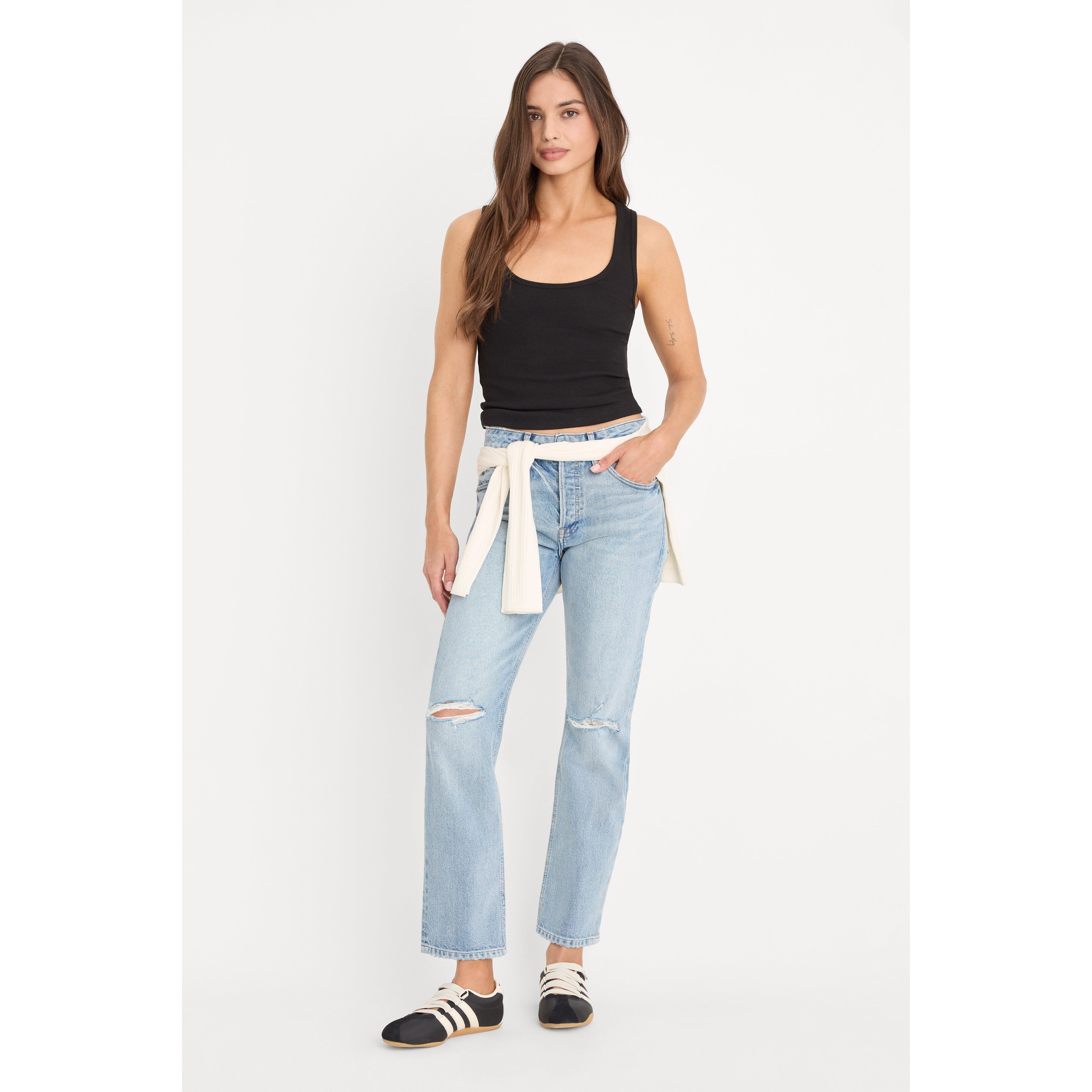 Women's Vintage Straight Ankle Jeans | Indigo, Size 0 | Good American by Khlo� Kardashian | Good American