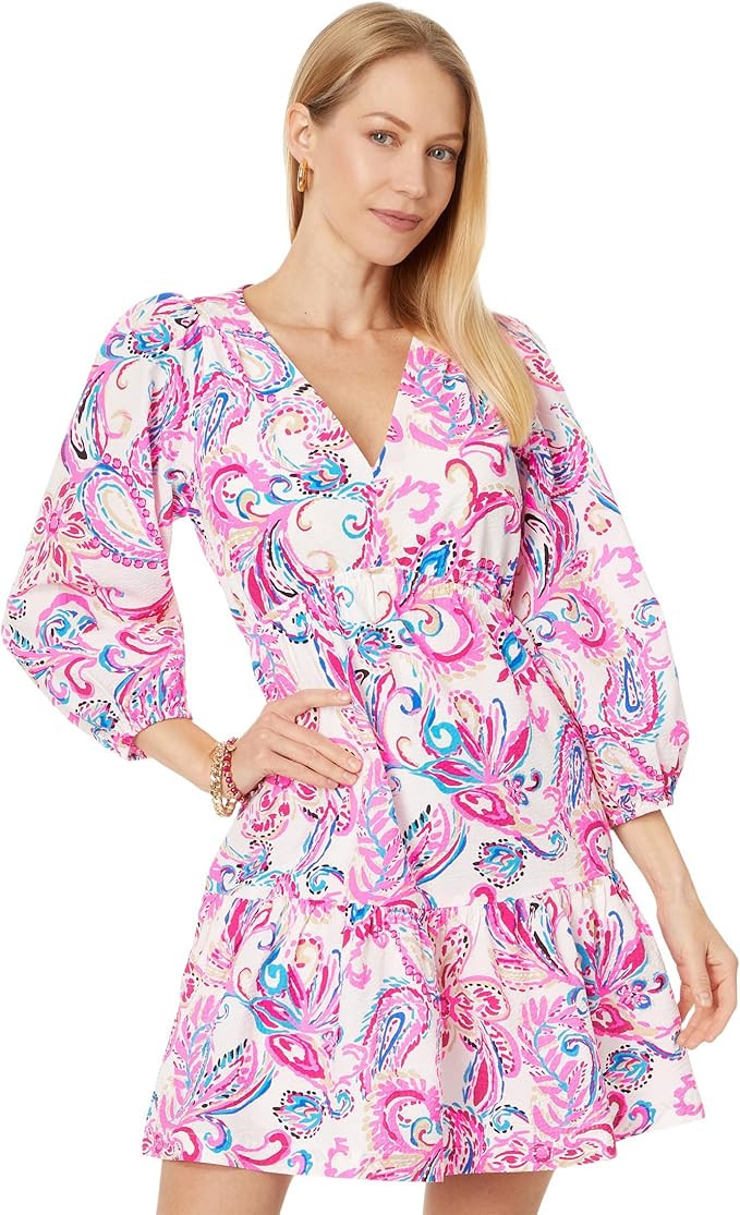 Lilly Pulitzer Women's Deacon 3/4 Sleeve V-Neck | Amazon (US)