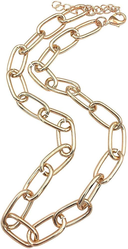 Choker Necklace for Women Gold Color Choker Necklace Chain Chokers Dainty Necklace,Paper clip Nec... | Amazon (US)